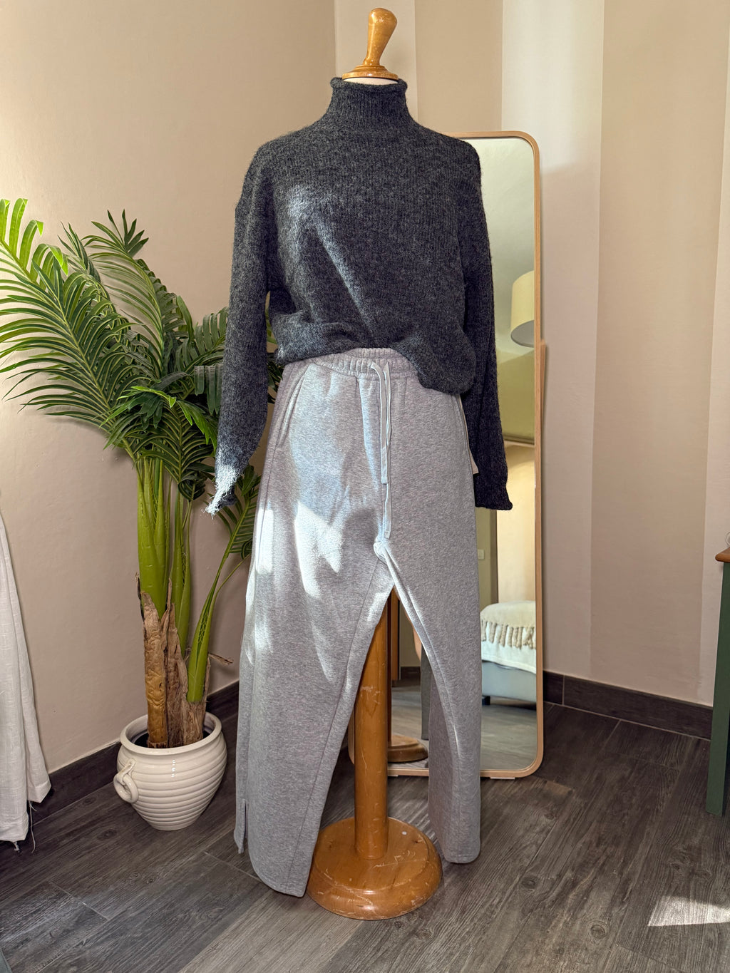 Panta tuta gray 95% cotone