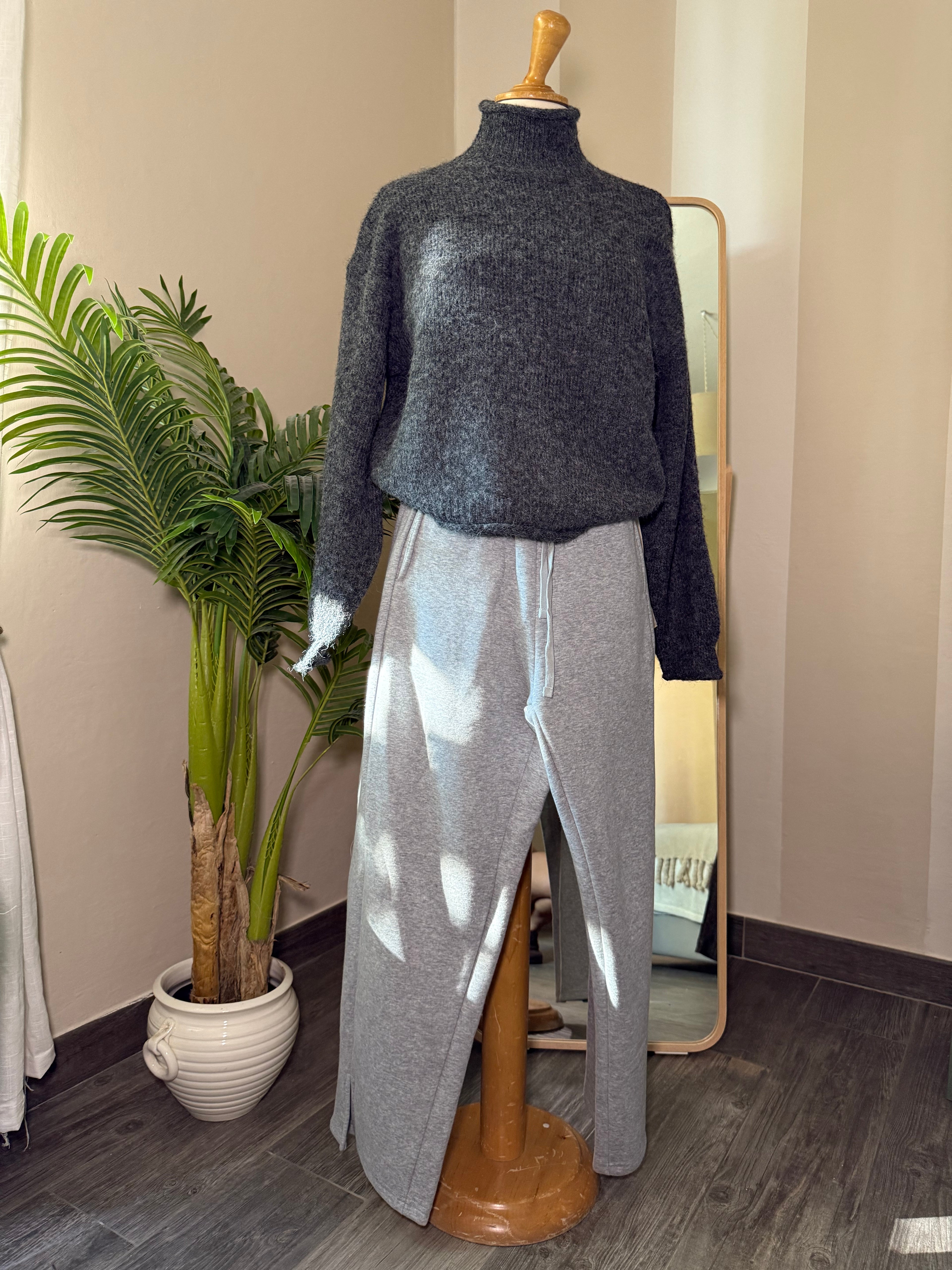 Panta tuta gray 95% cotone