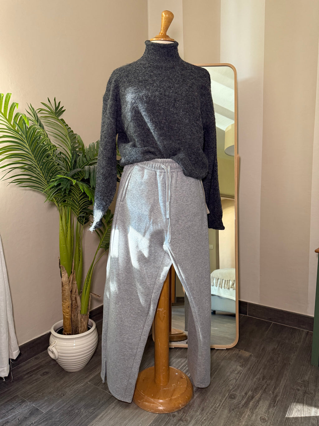 Panta tuta gray 95% cotone