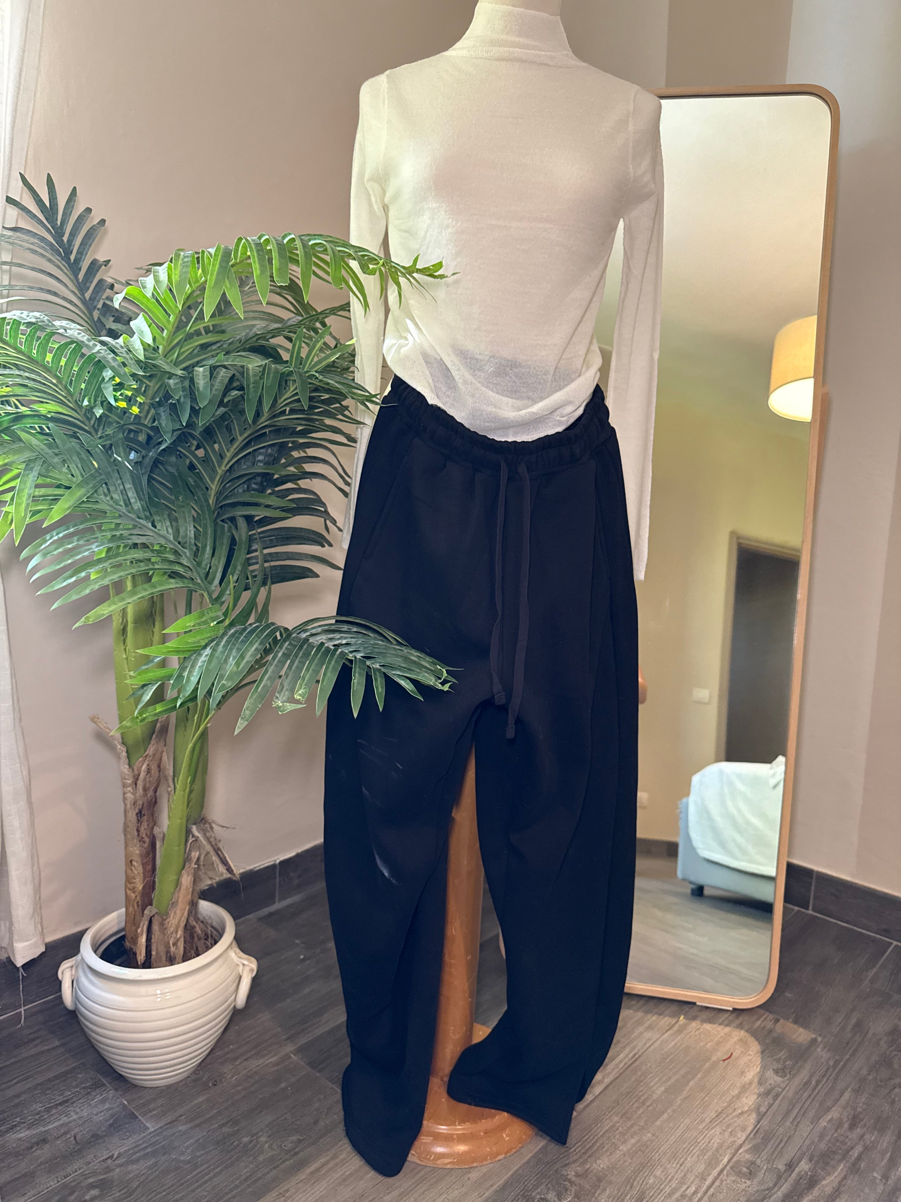 Panta tuta neri 95% cotone