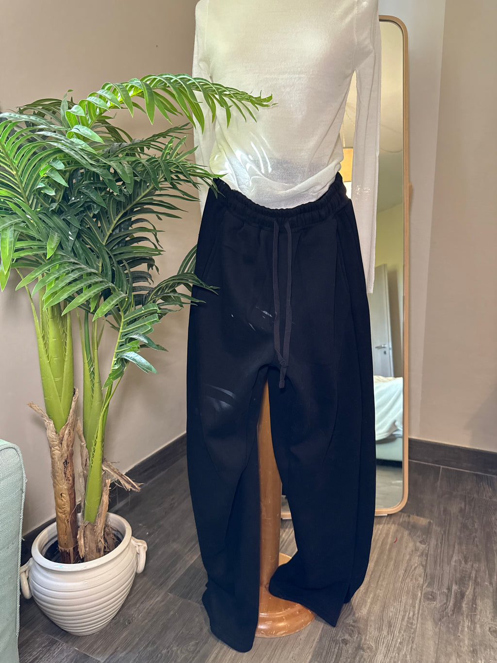 Panta tuta neri 95% cotone