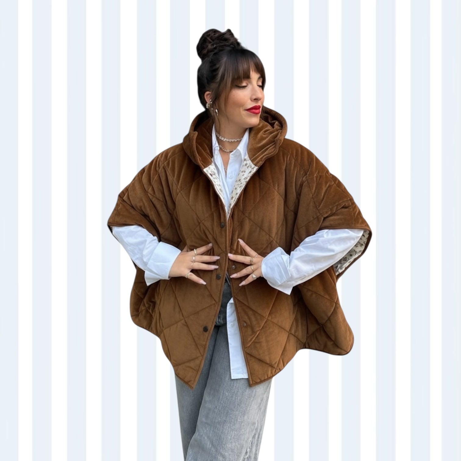 Piumino Giusy versione brown